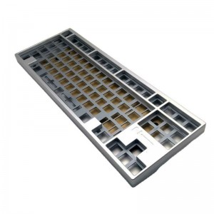 CNC mechanisch speltoetsenbord aluminium behuizing messing positioneringsplaat cnc toetsenbord