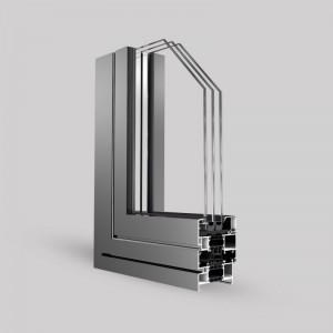 Sección de aluminio Perfil de marco de puertas y ventanas de aluminio