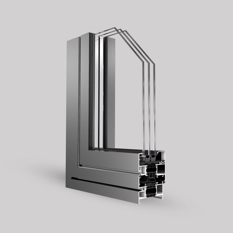 Aluminum Section Aluminum Door at Windows Frame Profile