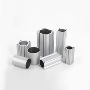 Round Anodized Aluminum Profile Pneumatic Cylinder Tube