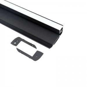 Profilo in alluminio per scale a LED in estrusione di alluminio per luci per gradini cinematografici