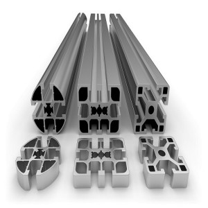 Customized Aluminium Extrusion Slot Profiles, Anodized aluminium